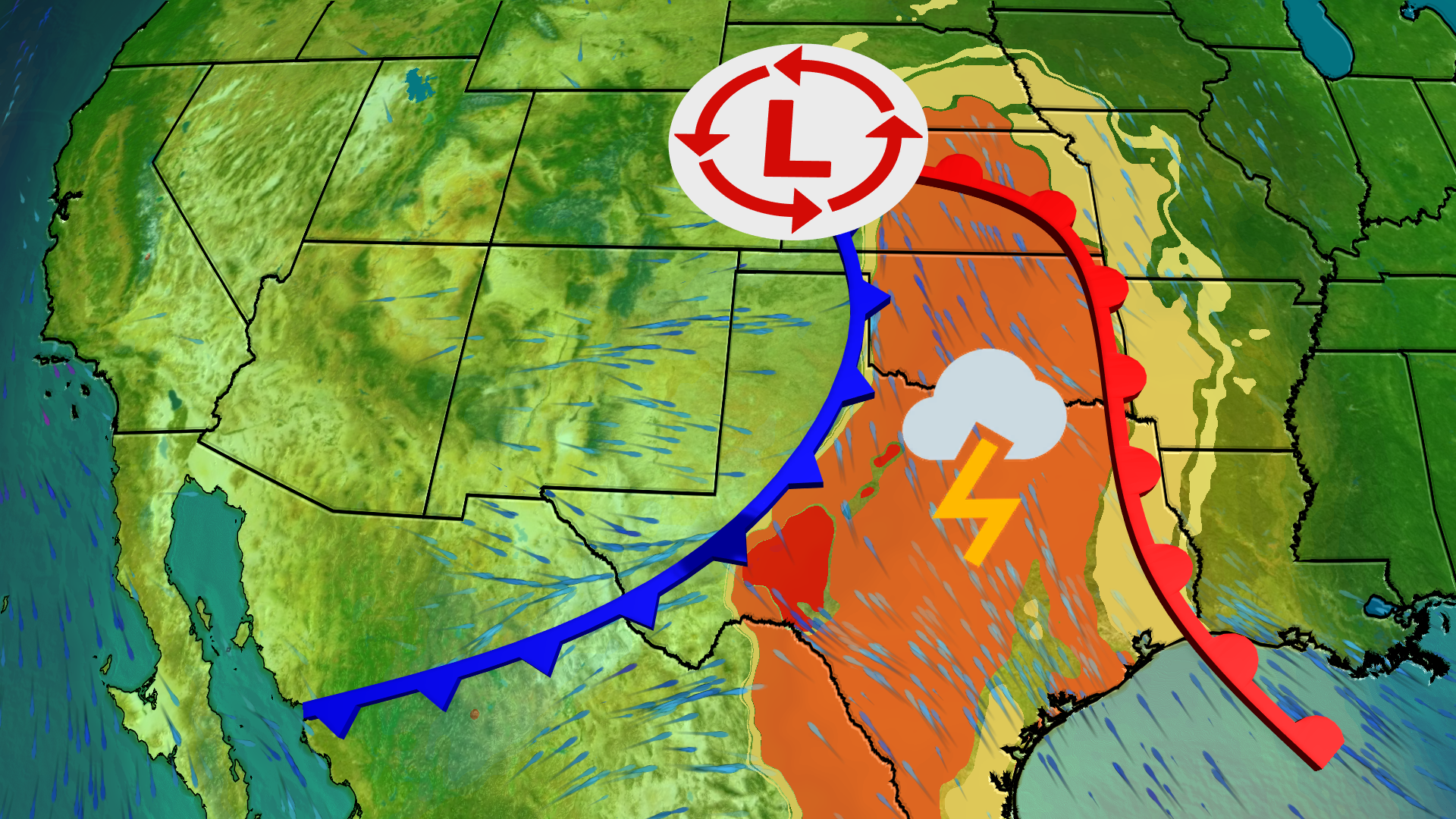 Multi-Day Tornado, Damaging Wind Threat Across South