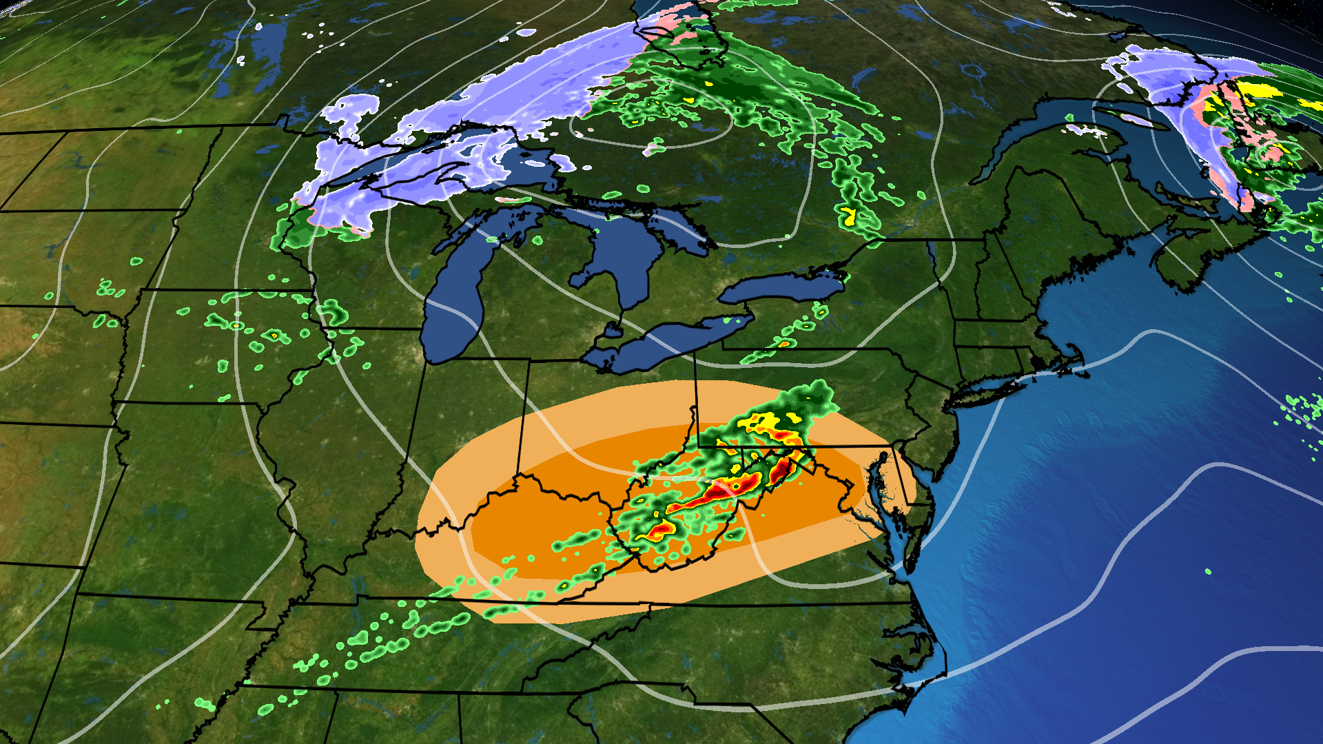 Severe Threat Starts Off Week In Ohio Valley, Mid-Atlantic