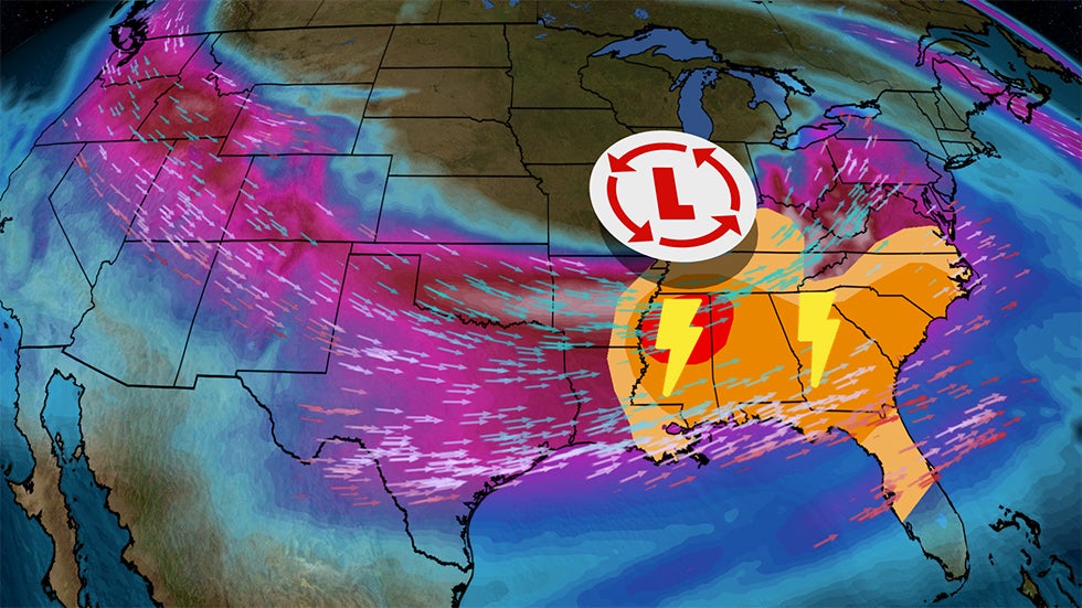 Severe Weather Kicks Off In The South, Tornadoes Possible