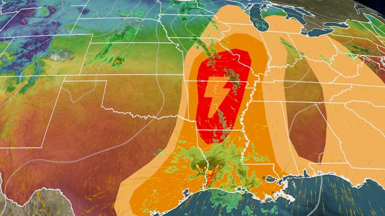 Severe Storms Possible This Weekend in the South, East