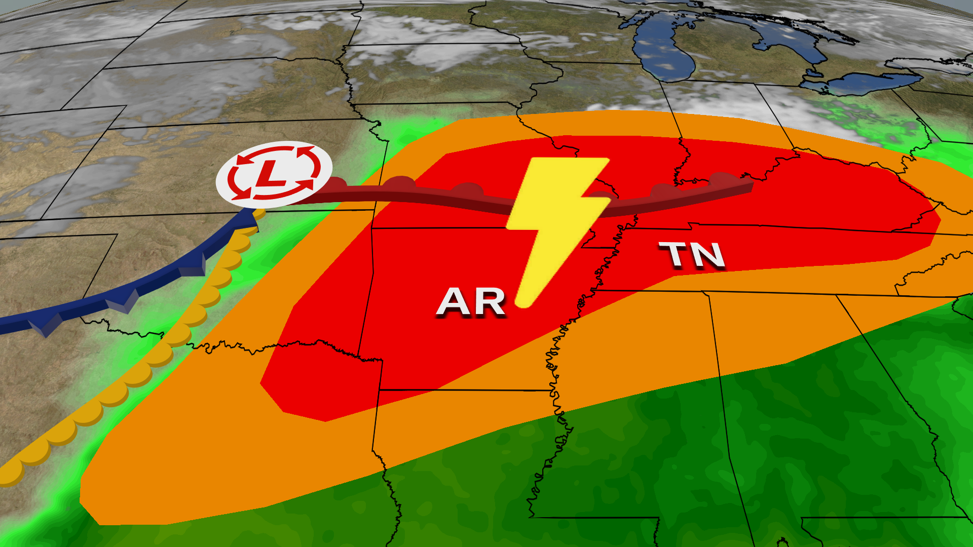 Dangerous Wednesday In Arkansas, Tennessee