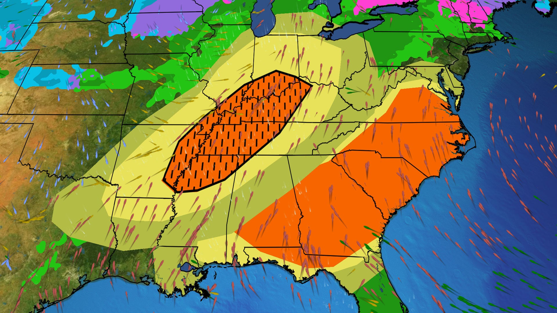 Severe Weather Threat Looms Across Midwest and South