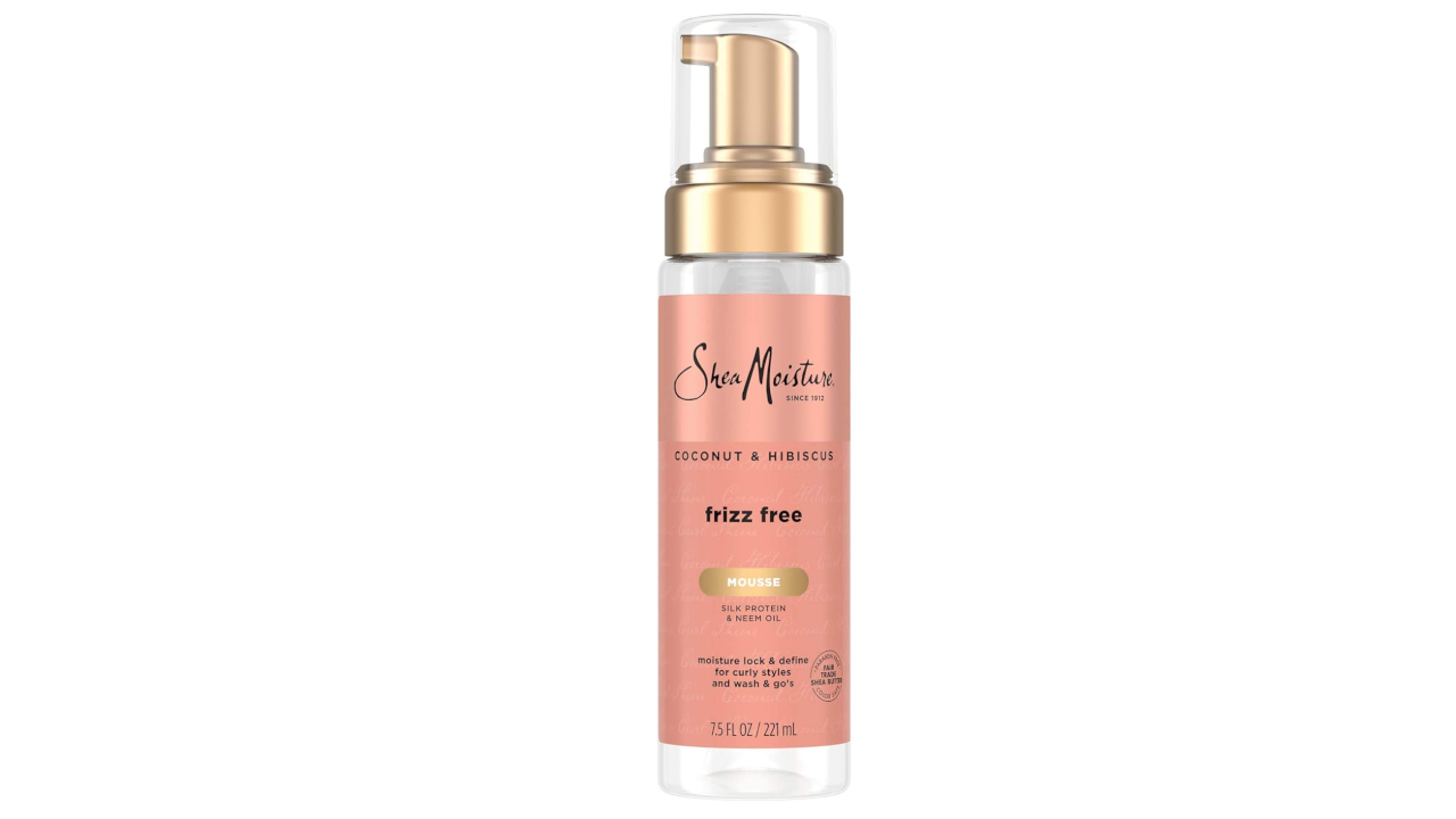 Shea Moisture Curl Mousse Coconut and Hibiscus for Frizz Control