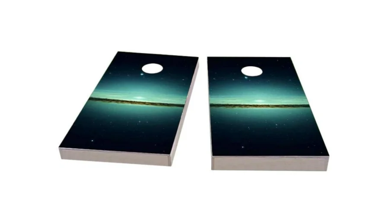 Skip&rsquo;s Galaxy Cornhole Board Set