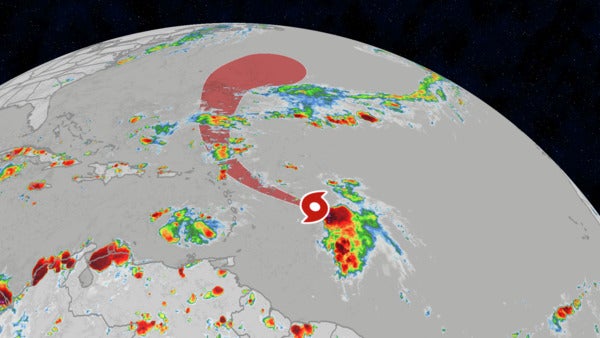 Jerry Could Brush Northern Leeward Islands Thursday