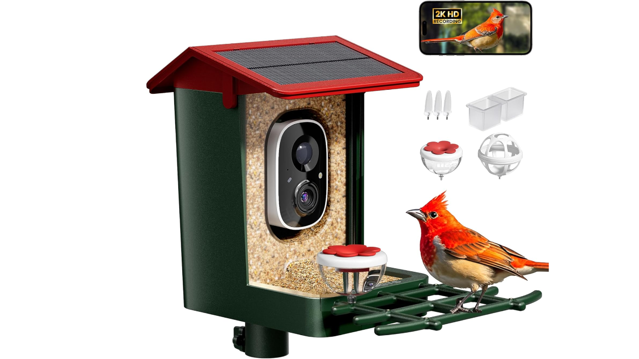 Smart Bird Feeder with Solar Powered Camera