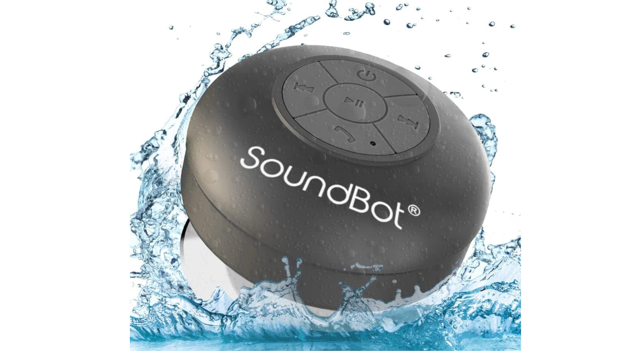 SoundBot Water Resistant Bluetooth Shower Speaker