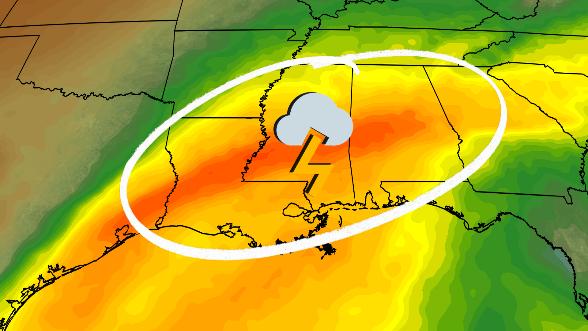 Severe Storms, Tornadoes And Flooding Threaten The South