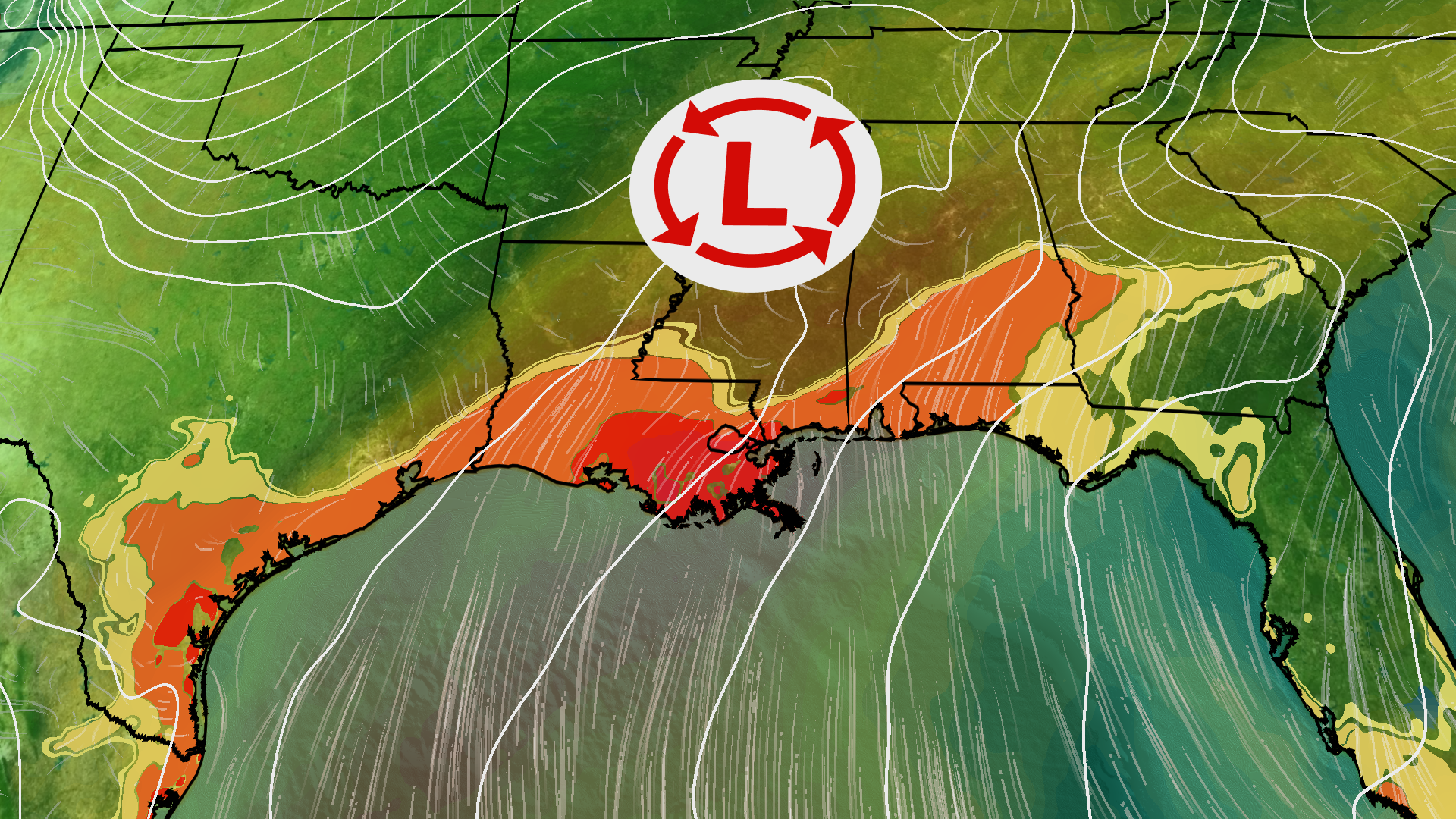 South: Winter Storm Parade Brings Flood, Severe Threat