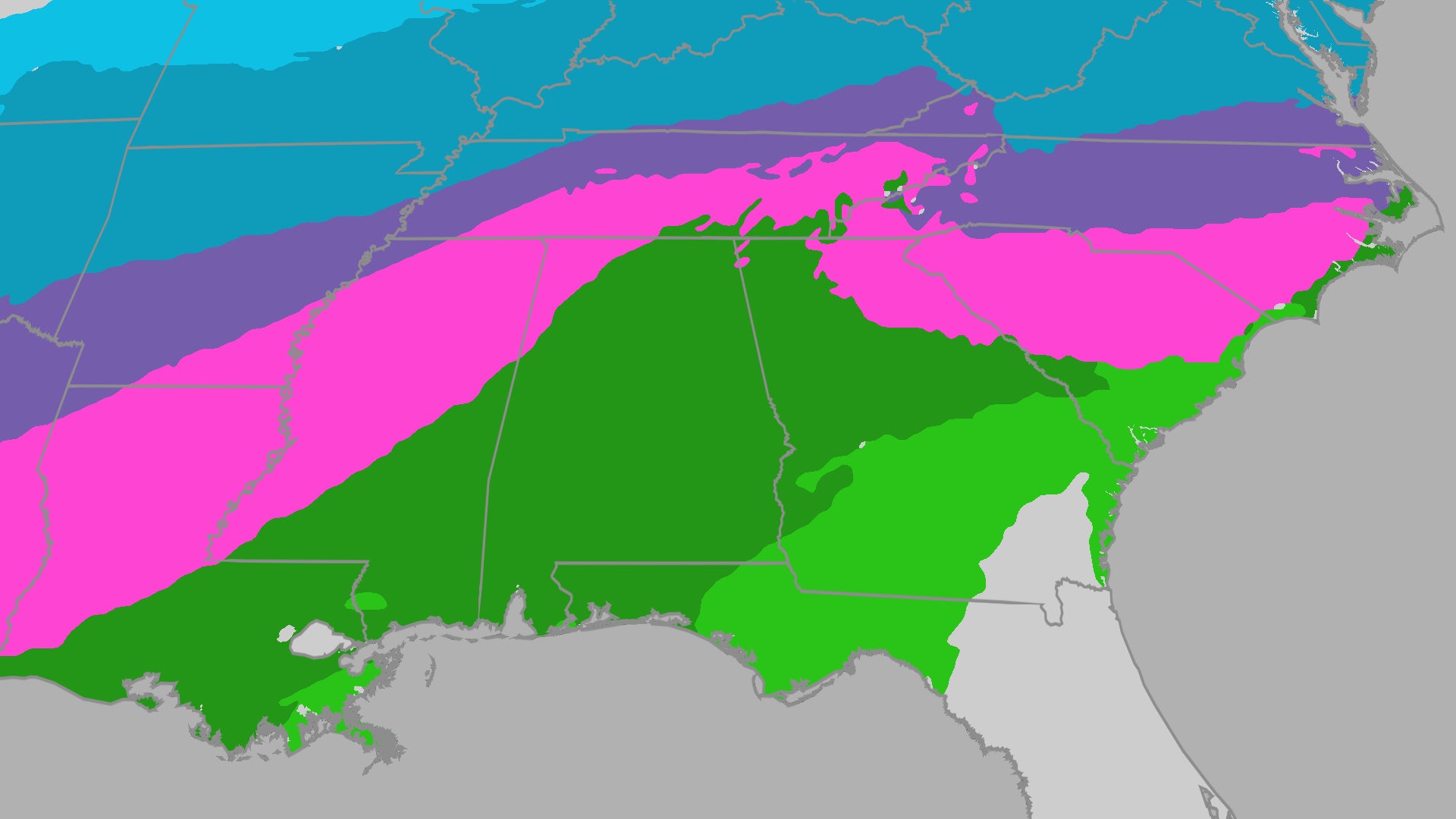 Wintry Mix To Impact Millions Across Southeast This Weekend