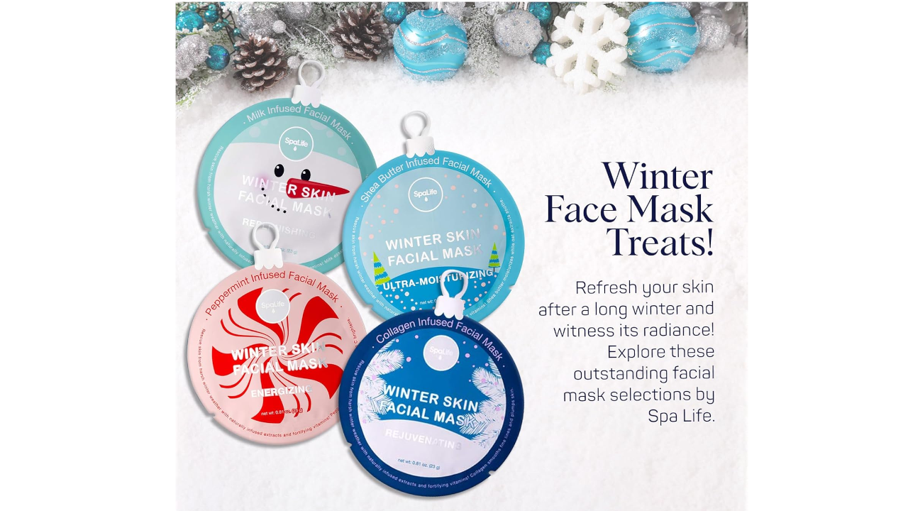 SpaLife Beauty Winter Skin Face Mask Bundle (12 masks)
