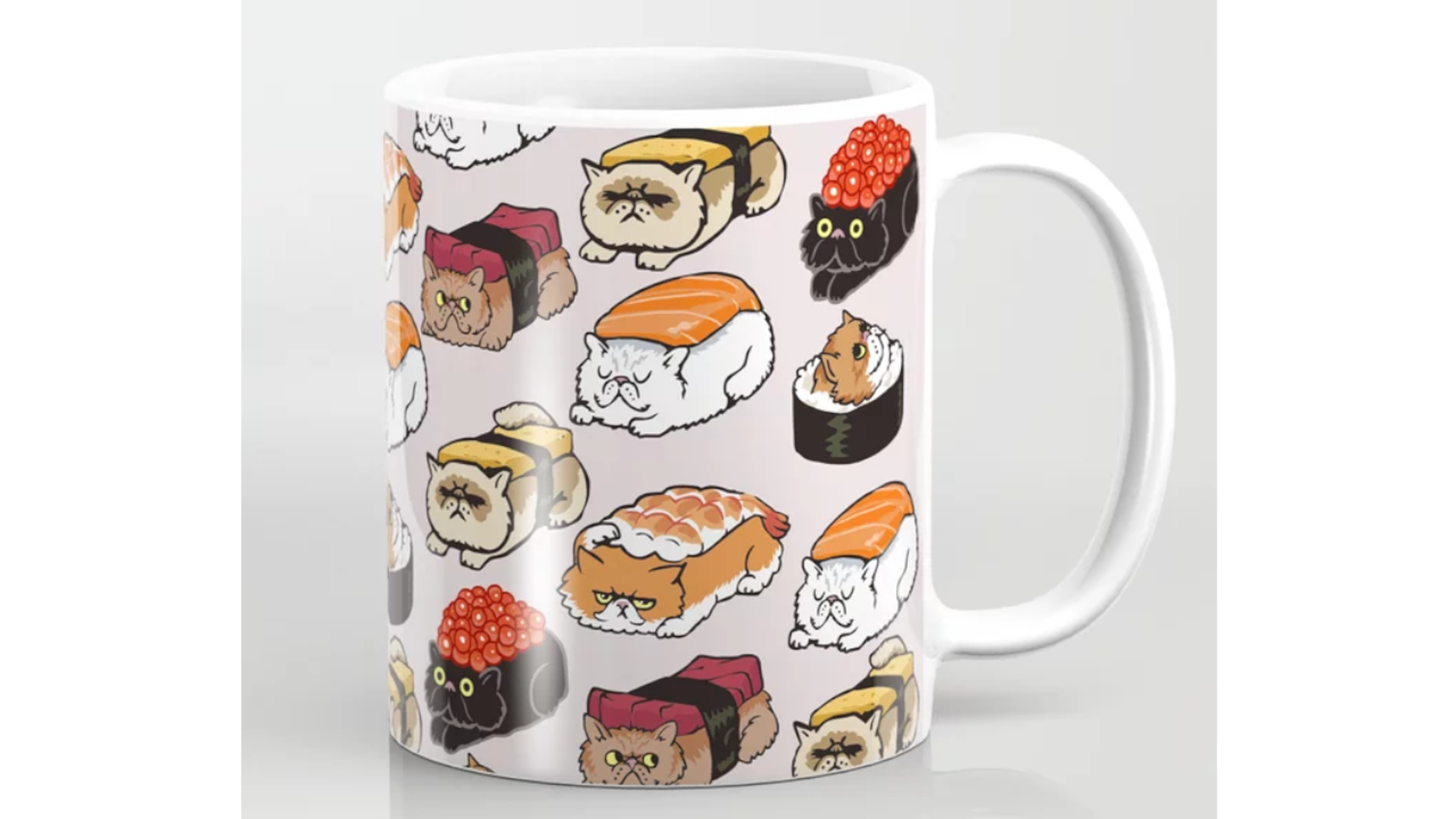 Sushi Persian Cat Coffee Mug