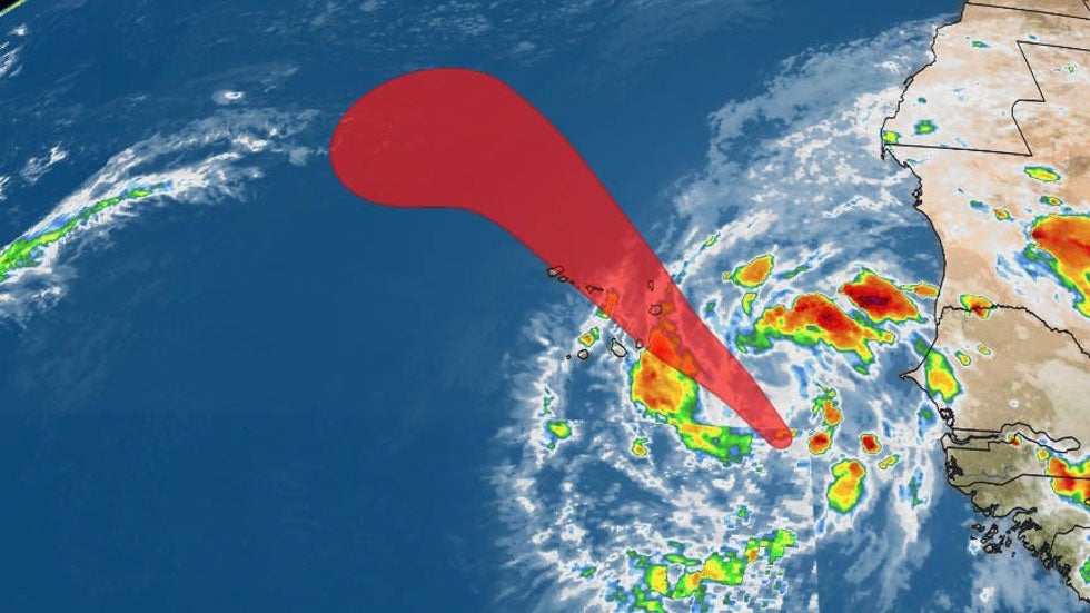 Tropical Depression Fifteen Forms off the Coast of Africa Tropical Depression Fifteen Forms off the Coast of Africa