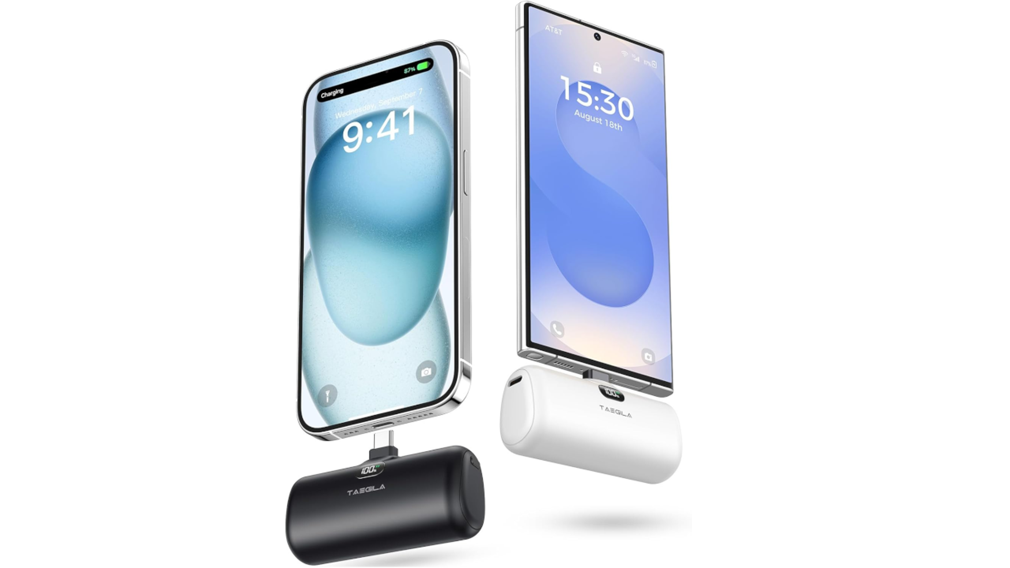 Taegila Portable Phone Charger (2 Pack)