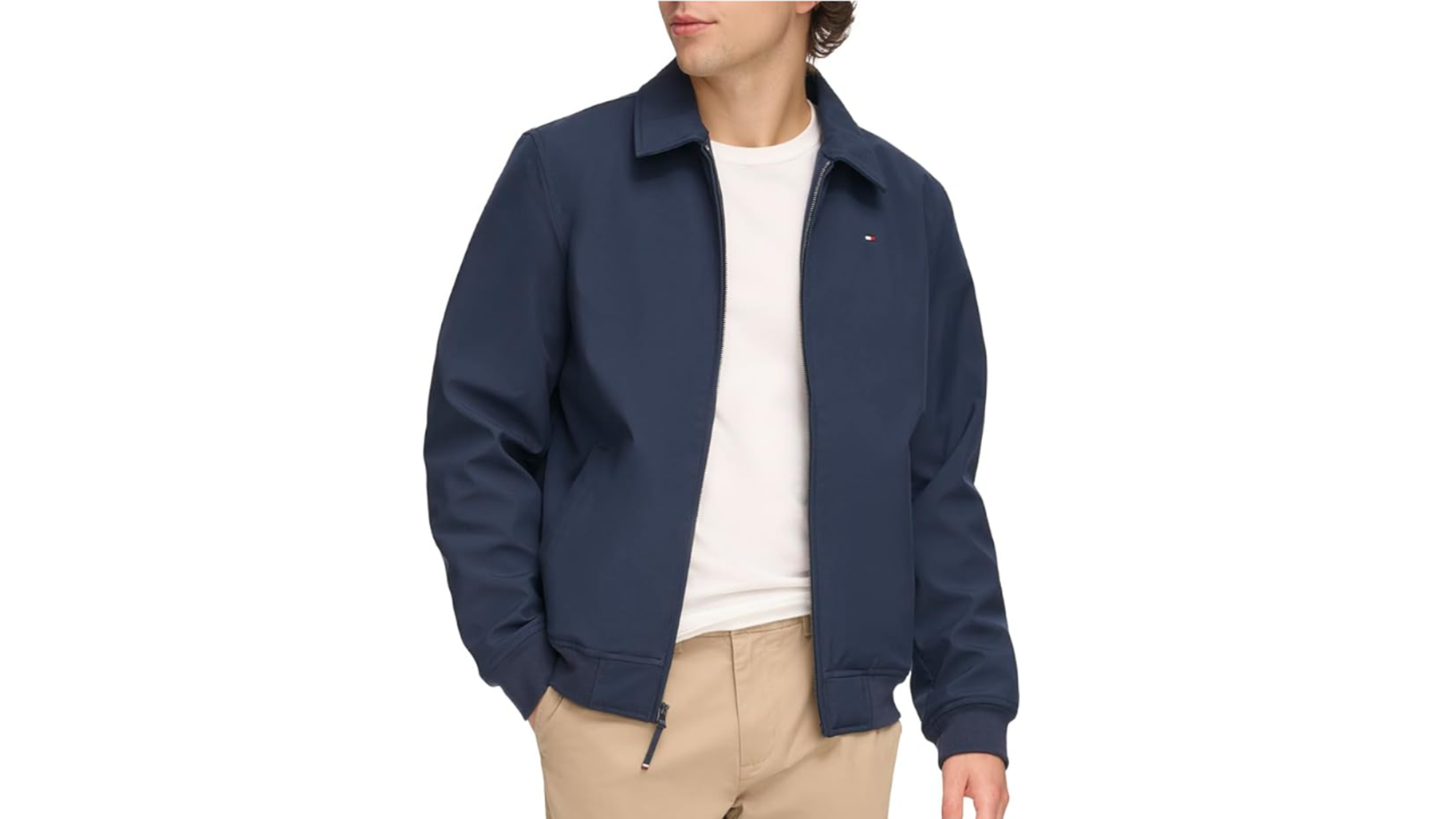 Tommy Hilfiger Men's Lightweight Water Resistant Varsity Bomber Jacket
