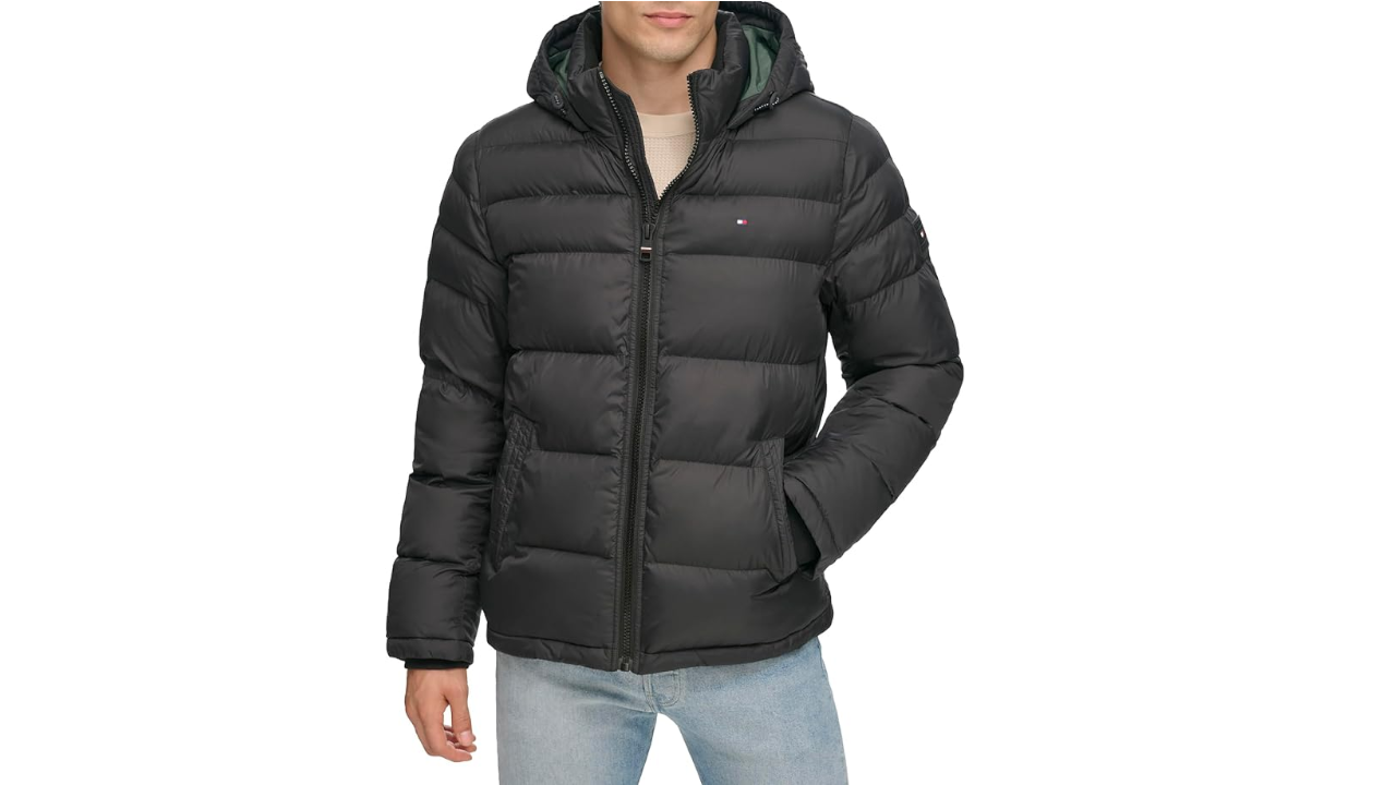 Tommy Hilfiger Men's Down Alternative Hooded Puffer Jacket
