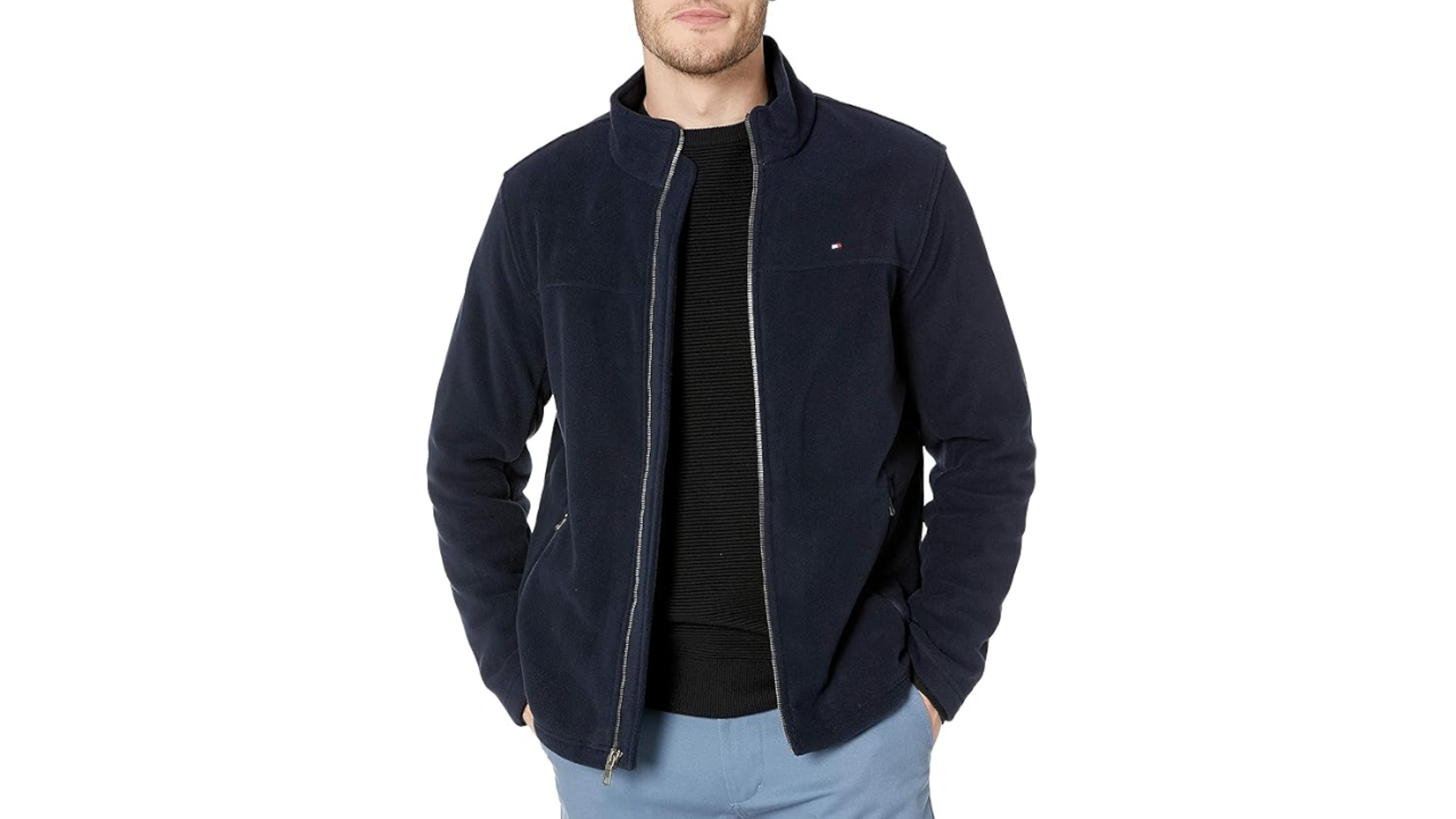 Tommy Hilfiger Men's Classic Zip Front Polar Fleece Jacket