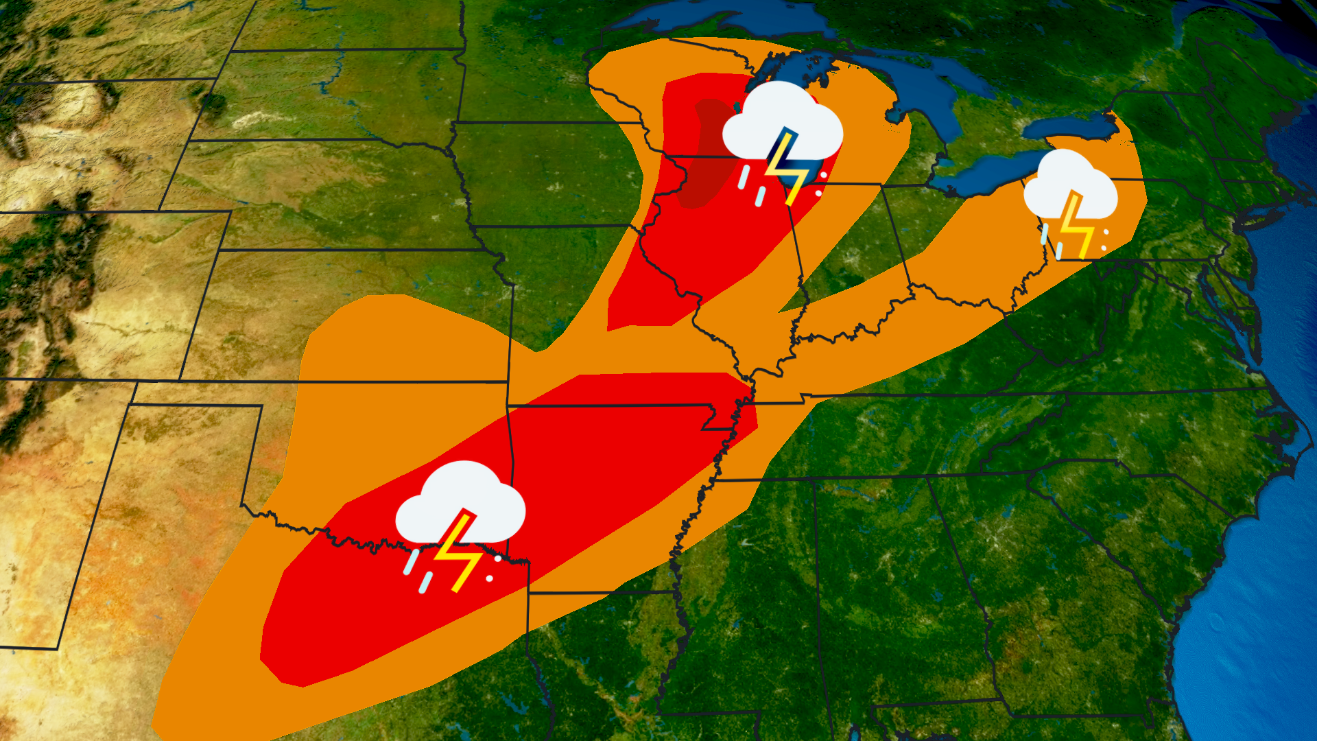 Multi-Day Severe Weather Outbreak Continues In Midwest And Plains ...