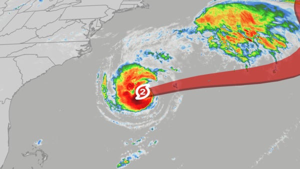 Imelda Strengthens To Category 2; Humberto Fizzles