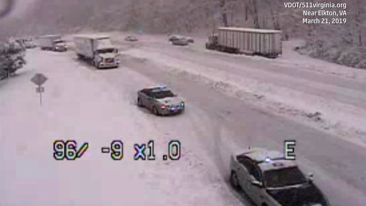 Wintry Weather in Virginia Mountains Disables Dozens of Vehicles The