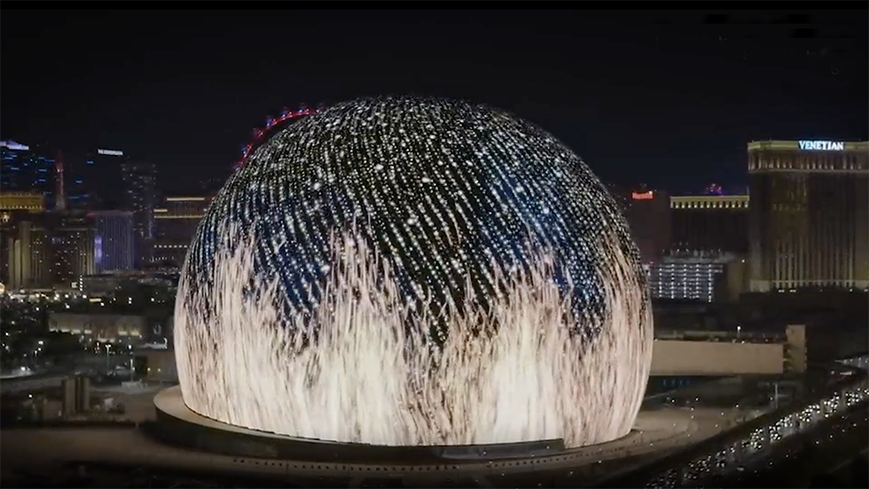 Sphere Lights Up Las Vegas Skyline Videos from The Weather Channel