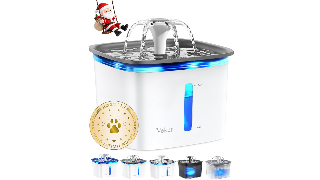 Veken 95oz/2.8L Automatic Water Fountain