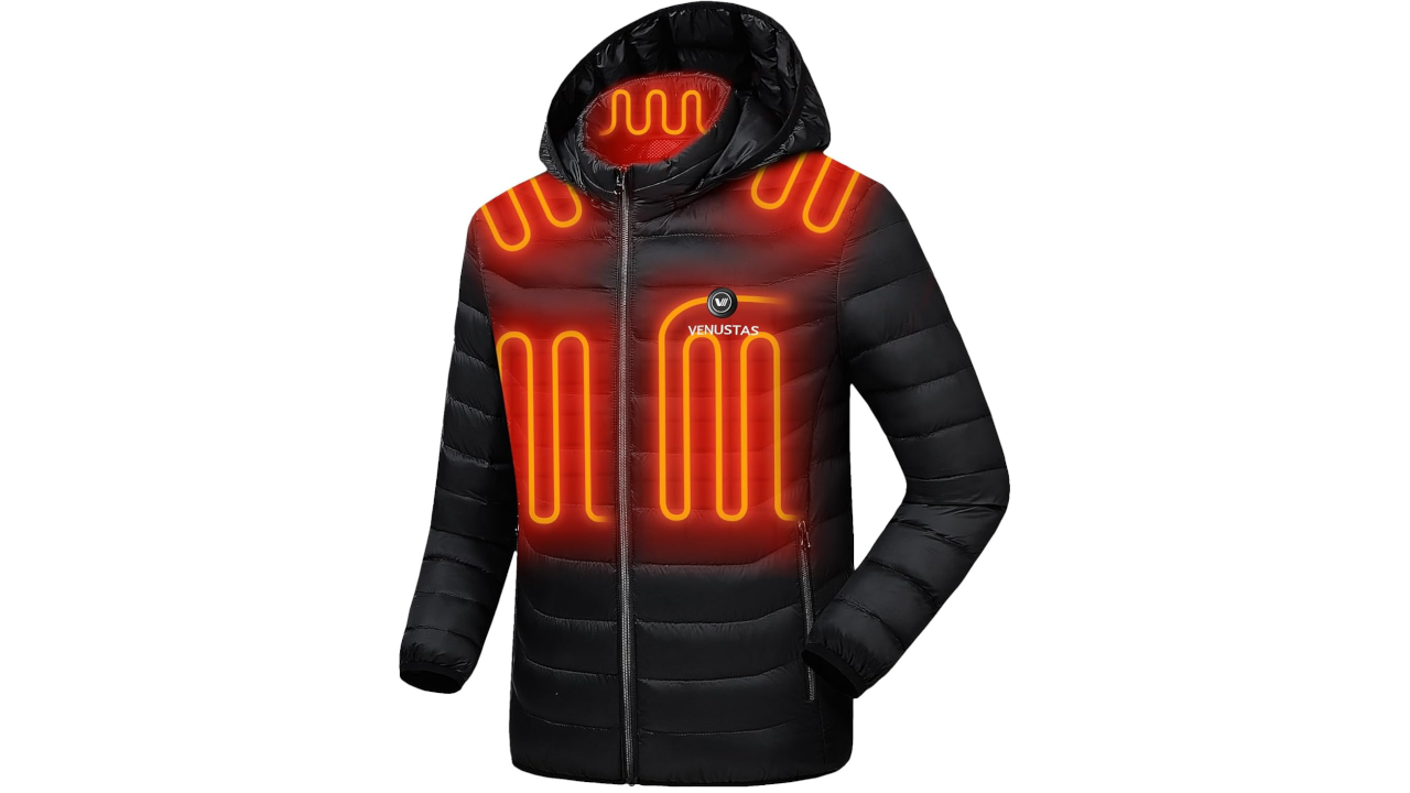 Venustas Unisex Heated Jacket with Battery Pack