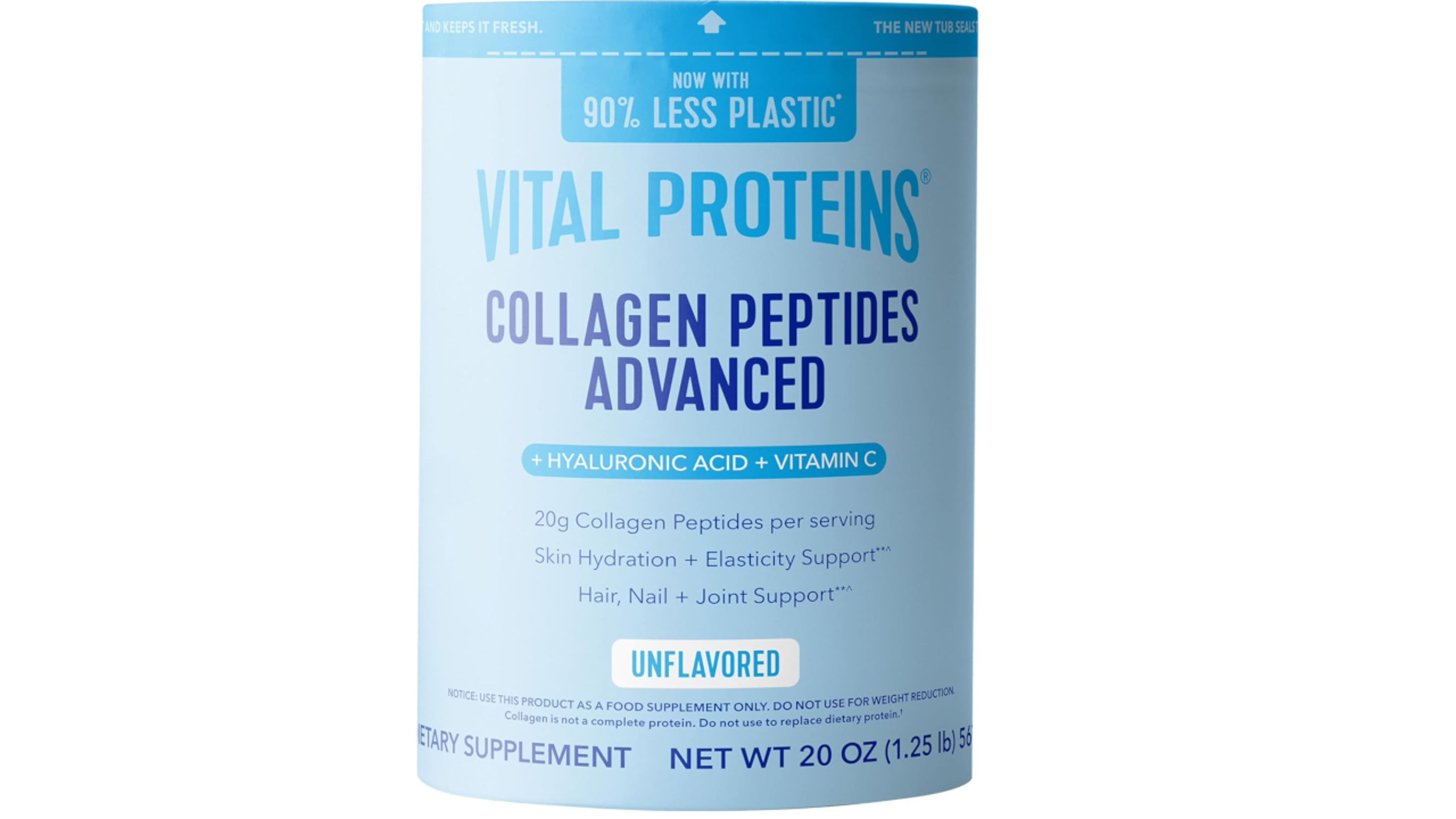 Vital Proteins Collagen Peptides Powder Advanced with Hyaluronic Acid & Vitamin C