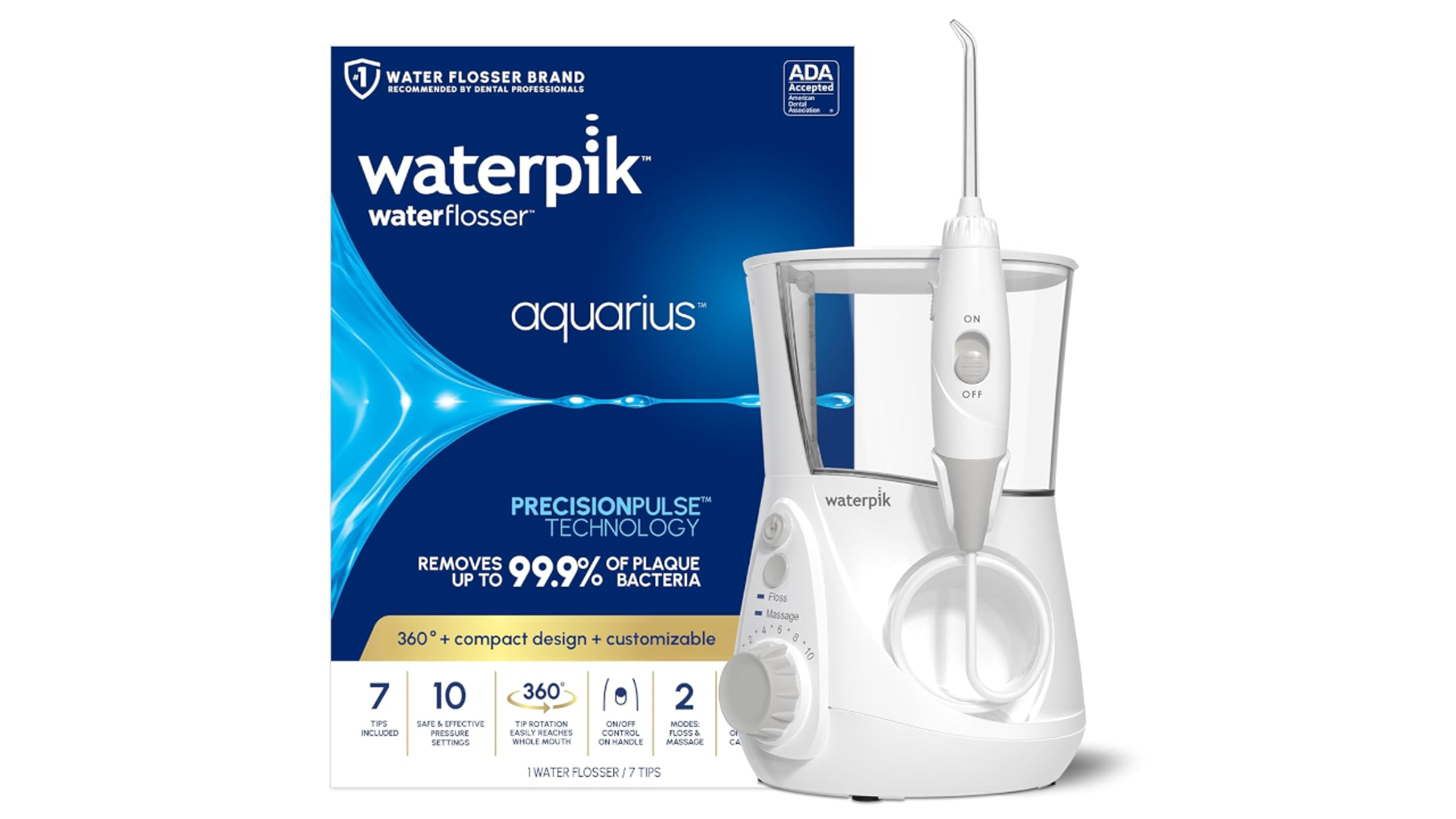 Waterpik Aquarius WP-660 Water Flosser For Teeth Cleaning