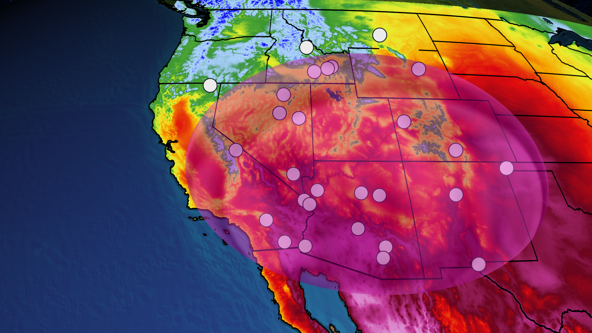 Unseasonable April Heat Threatens Records From AZ to MT