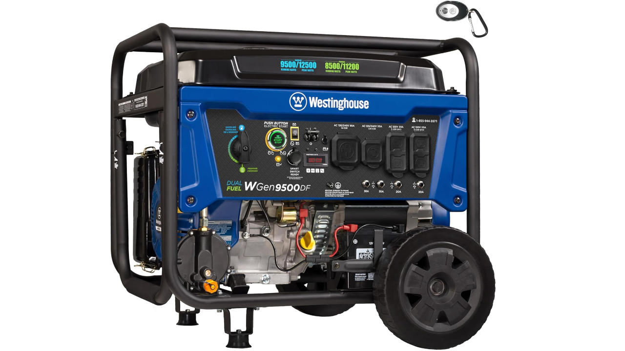 Westinghouse 12,500 Watt Dual Fuel Generator