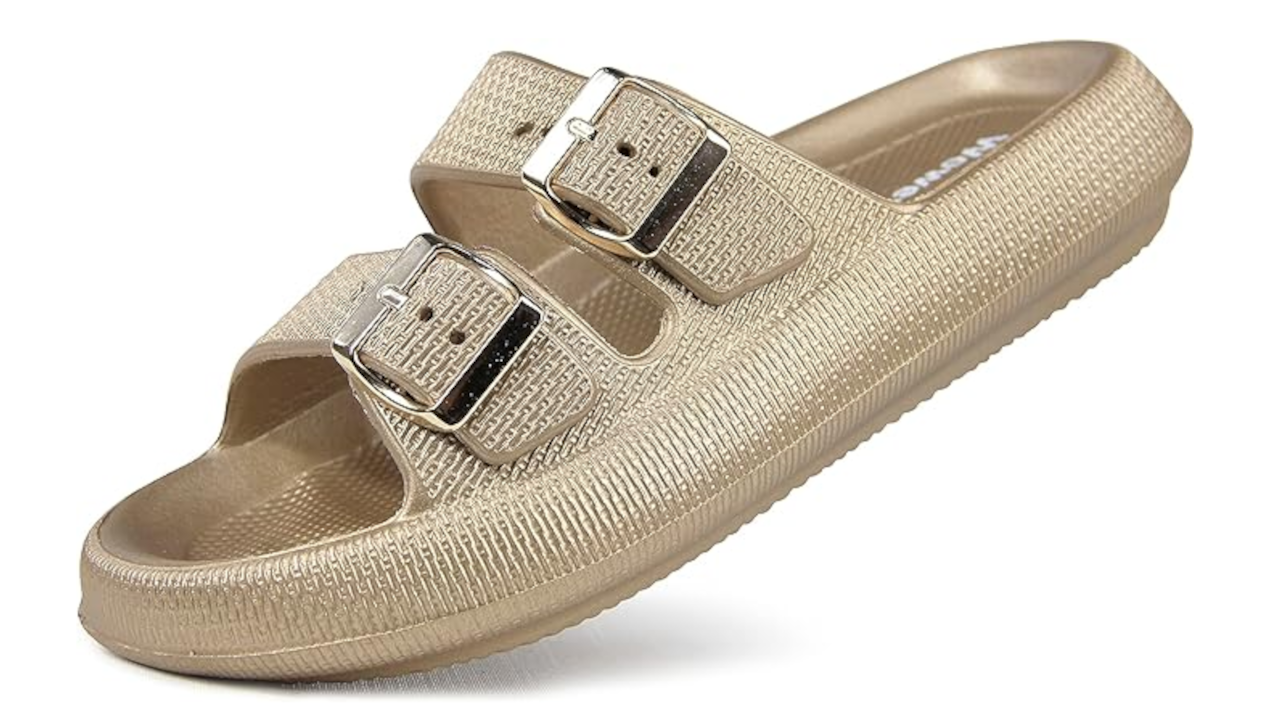 Weweya Pillow Slippers With Buckles