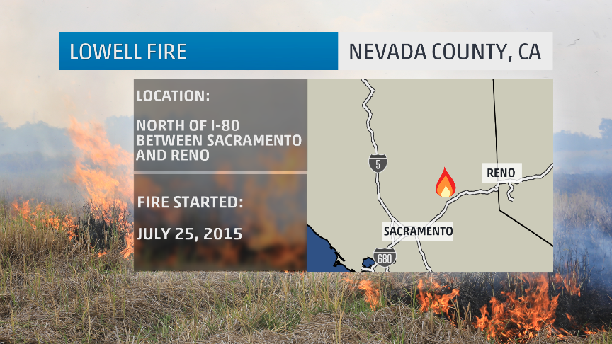 Firefighters Injured Battling Lowell Wildfire; 2,000 Homes Threatened in Northern California