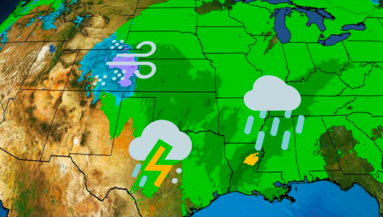 Storm Slams Rockies, Plains With Snow, Rain, Severe Threat