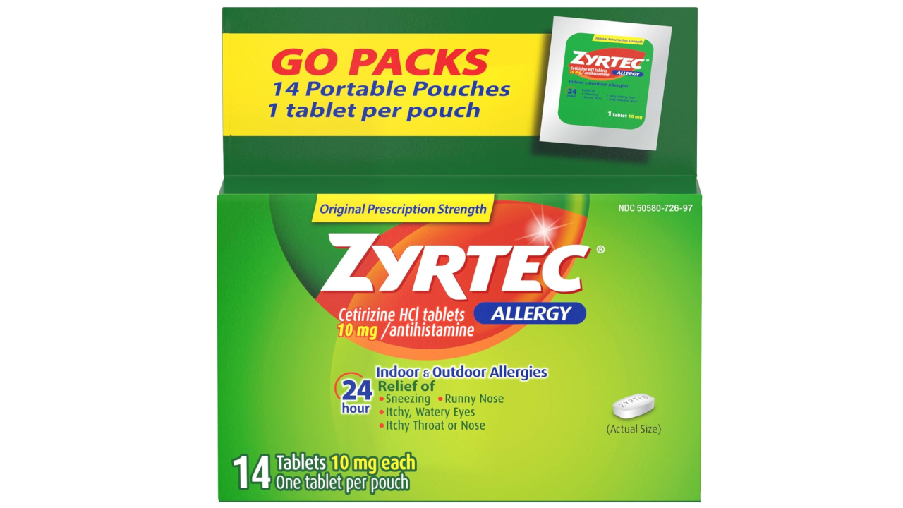 Zyrtec 24 Hour Allergy Relief Tablets (14 Count)