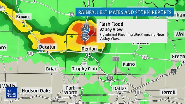 Flash Flooding Swamps North Texas, Shuts Down Interstate