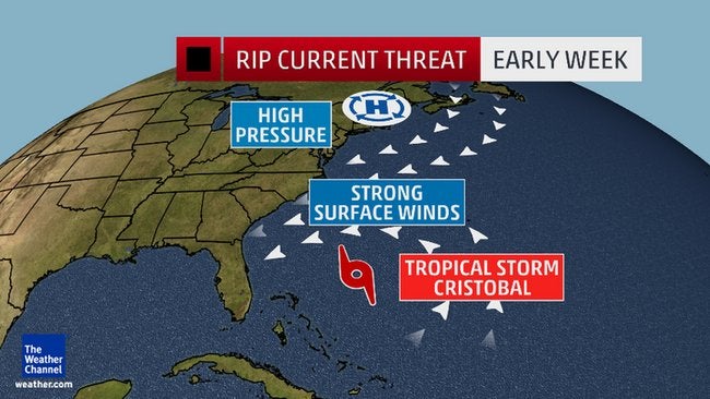 Tropical Cyclones Stir Up Rip Currents Along the West and East Coast This Week; California Beaches Close