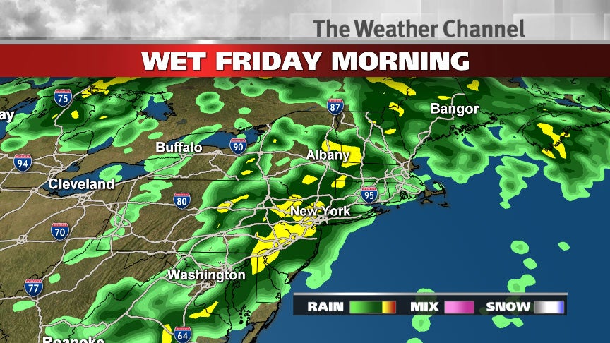 Northeast Weather: Nasty Friday Morning for Boston, New York, Philadelphia, Baltimore and D.C.