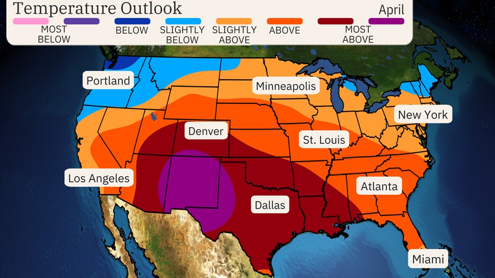 April Temperature Outlook