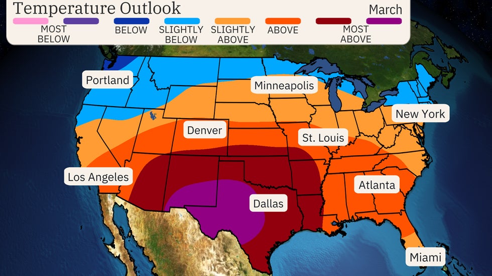 March Temperature Outlook