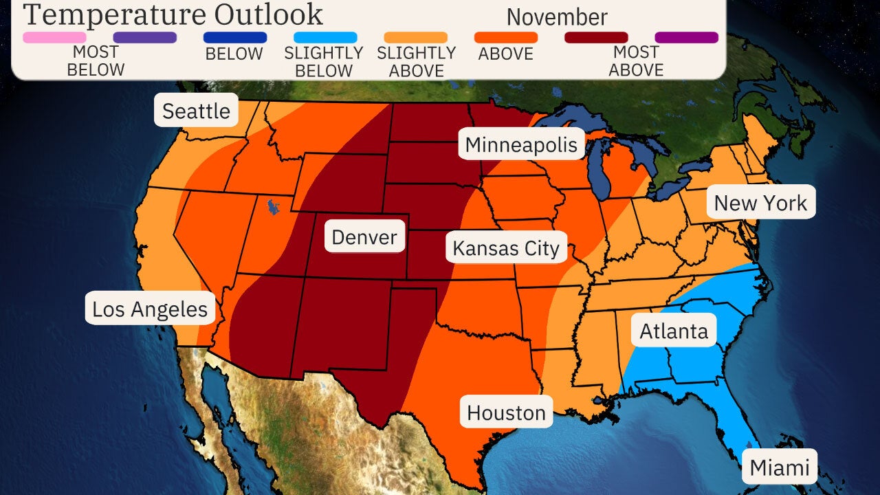 Fall Early Winter Outlook 2024 US Temperatures
