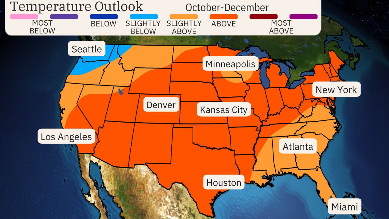 Fall Early Winter Outlook 2024 US Temperatures