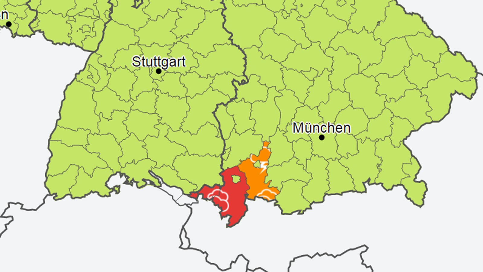 Achtung! Hier gilt Alarmstufe Rot! The Weather Channel