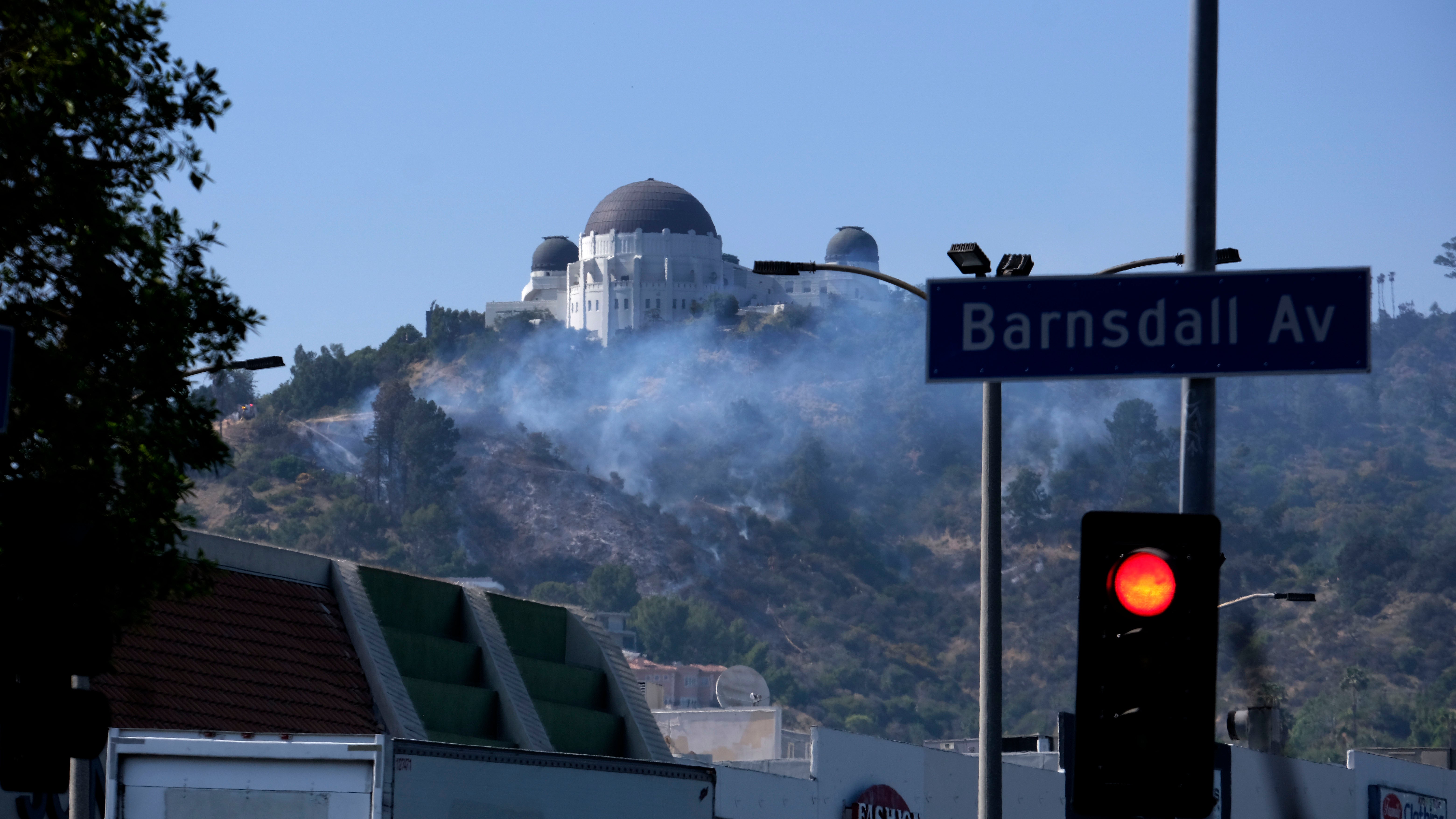 Photos Show Just How Close Los Angeles Brush Fire Was to Griffith Observatory 