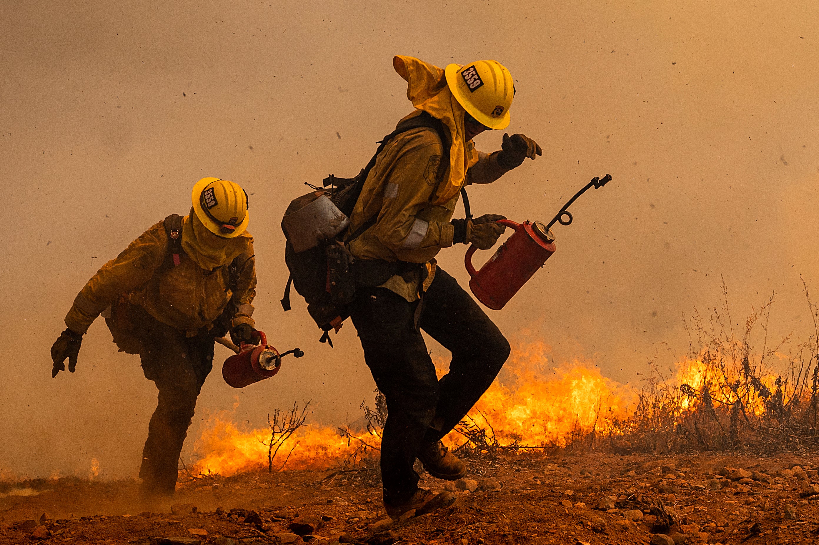Firefighters Make Headway In California's Electra Fire During Favorable