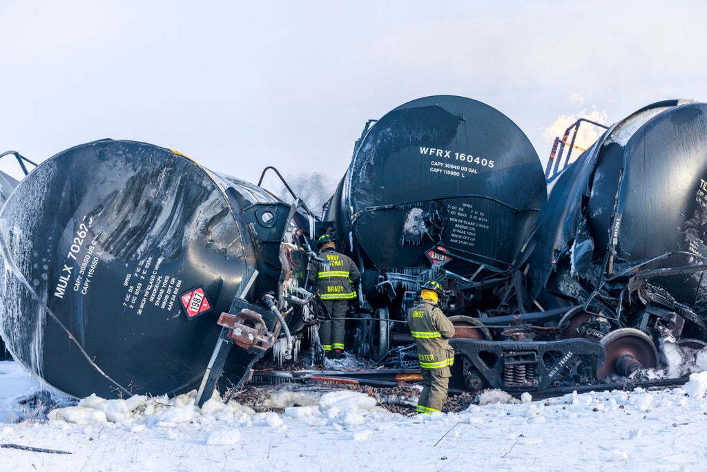 Photos Of The Minnesota Train Derailment