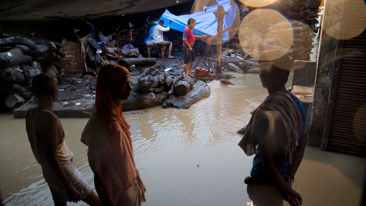 Holy Town of Varanasi Flooded After Ganges River Overflows Its Banks in