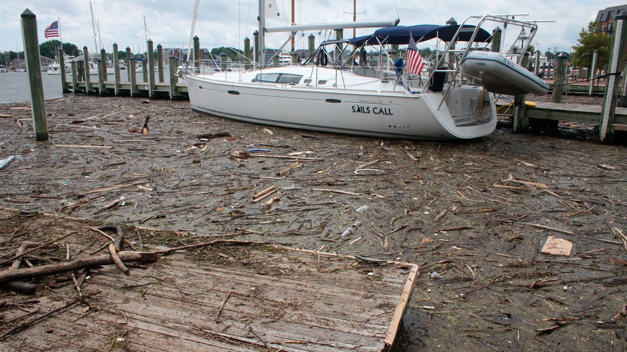 Chesapeake Bay Fills With Debris, Trash From Heavy Rain and Flooding Videos from The Weather