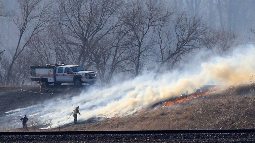 Grass Fires Erupt in Oklahoma, Missouri Under Windy, Warm Conditions