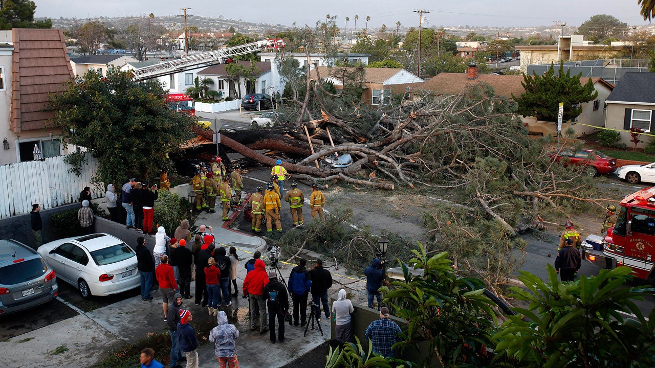 Severe Weather from Winter Storm Kayla's Warm Side Kills California